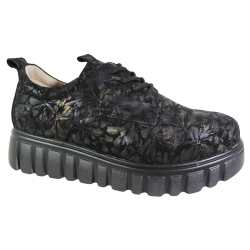 Sneakersy Damskie Filippo DP6846 Skóra Czarne Zamszowe