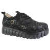 Sneakersy Damskie Filippo DP6846 Skóra Czarne Zamszowe