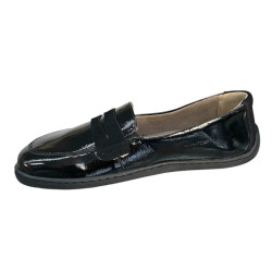 Półbuty Damskie Helios 433 Barefoot Skóra Czarny Lakier