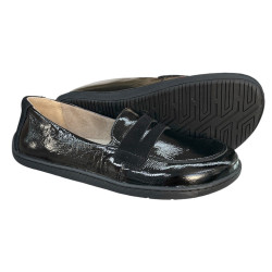 Półbuty Damskie Helios 433 Barefoot Skóra Czarny Lakier