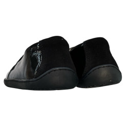 Półbuty Damskie Helios 433 Barefoot Skóra Czarny Lakier