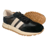 Półbuty Sneakersy Damskie GOODIN GD-LX1080G Skóra Czarny Zamsz