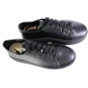 Półbuty Sneakersy Damskie Verano 25-735 Skóra Czarne Lico