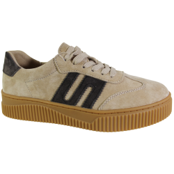Półbuty Sneakersy Damskie Goodin GD-LX1074 Skóra Beżowe Zamszowe
