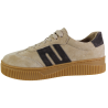 Półbuty Sneakersy Damskie Goodin GD-LX1074 Skóra Beżowe Zamszowe