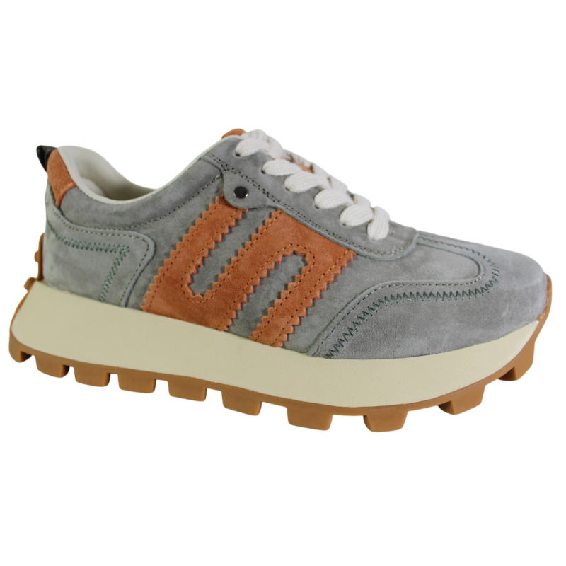 Sneakersy Damskie Filippo DP6743 Skóra Szare Zamszowe