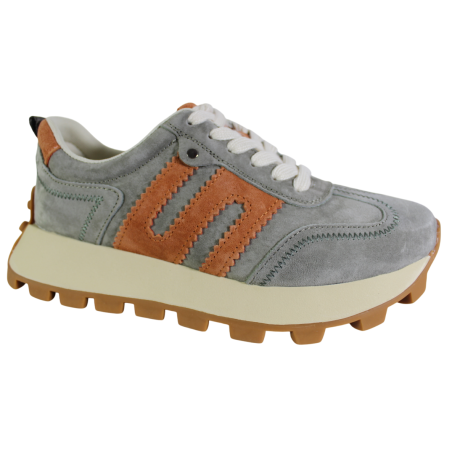 Sneakersy Damskie Filippo DP6743 Skóra Szare Zamszowe