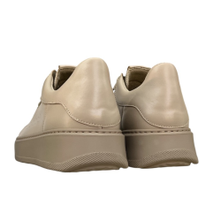 Półbuty Sneakersy Damskie Verano 25-692 Skóra Beż Lico