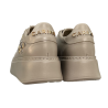 Półbuty Sneakersy Damskie Carinii B10047 Skóra Beż Lico
