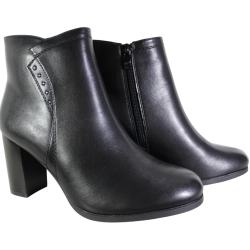 Botki Damskie Sergio Leone BT25015 Czarne Lico Wygodne
