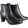 Botki Damskie Sergio Leone BT25015 Czarne Lico Wygodne
