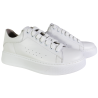Półbuty Sneakersy Damskie Verano 25-692 Skóra Białe Lico