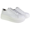 Półbuty Sneakersy Damskie Verano 25-735 Skóra Białe Lico