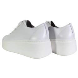 Półbuty Sneakersy Damskie Verano 25-735 Skóra Białe Lico