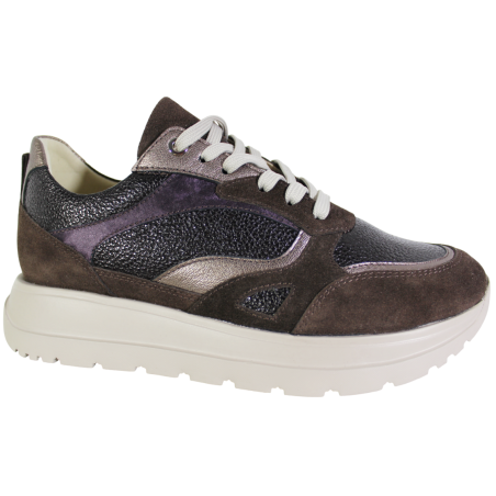 Sneakersy Damskie Kampa N1135S3 Skóra Brąz Lico Czekolada