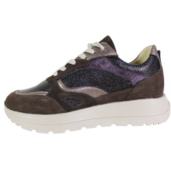 Sneakersy Damskie Kampa N1135S3 Skóra Brąz Lico Czekolada