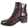 Botki Damskie Potocki 25-12738 Brązowe Lico • Eleganckie Buty Na Jesień i Zimę