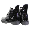 Botki Damskie Potocki 25-12708 Czarne Lakierowane • Eleganckie Buty na Jesień/Zima
