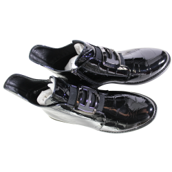 Botki Damskie Potocki 25-12708 Czarne Lakierowane • Eleganckie Buty na Jesień/Zima
