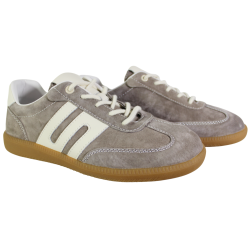Sneakersy Damskie Goodin GD-XF-205 Skóra Beżowe Zamszowe Wygodne