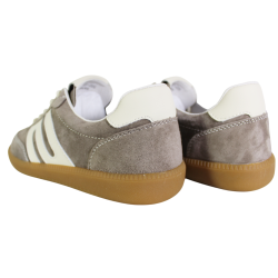 Sneakersy Damskie Goodin GD-XF-205 Skóra Beżowe Zamszowe Wygodne