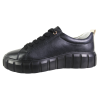Półbuty Sneakersy Damskie Valencia TH-004 Skóra Czarne Lico
