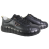 Półbuty Sneakersy Damskie Valencia TH-004 Skóra Czarne Lico