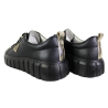 Półbuty Sneakersy Damskie Valencia TH-004 Skóra Czarne Lico