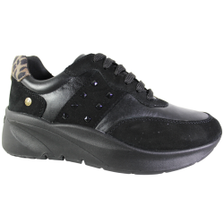 Sneakersy Damskie Maciejka P7239 Skóra Czarne Lico