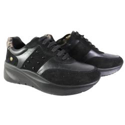 Sneakersy Damskie Maciejka P7239 Skóra Czarne Lico