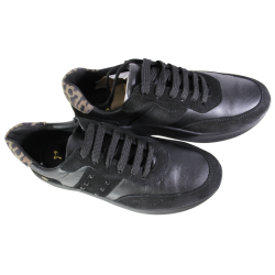 Sneakersy Damskie Maciejka P7239 Skóra Czarne Lico