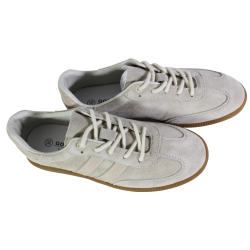 Sneakersy Damskie Goodin GD-XF-164 Skóra Beżowe Zamszowe