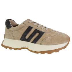 Sneakersy Damskie Goodin GD-LX1078 Skóra Beżowe Zamszowe