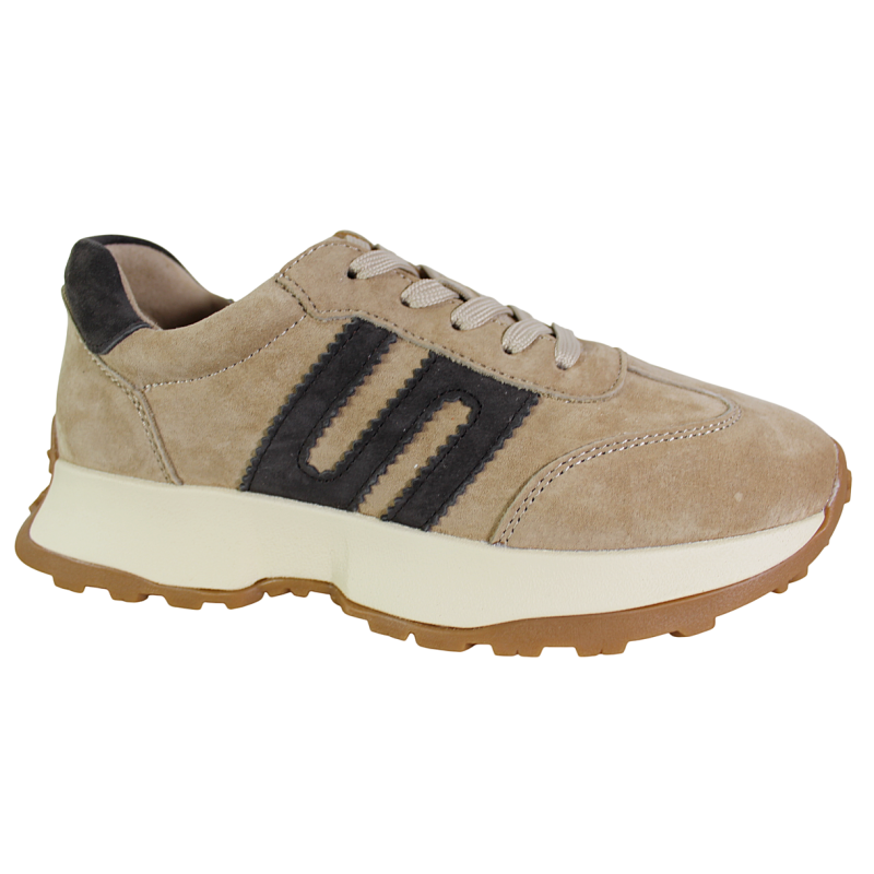 Sneakersy Damskie Goodin GD-LX1078 Skóra Beżowe Zamszowe
