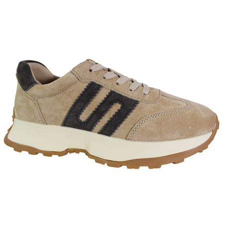 Sneakersy Damskie Goodin GD-LX1078 Skóra Beżowe Zamszowe