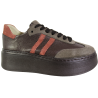 Sneakersy Damskie Kampa N1068S10 Skóra Brązowe Lico