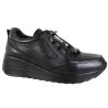 Sneakersy Damskie Artiker 57C2141 Skóra Czarne Lico Na Koturnie