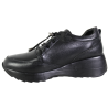 Sneakersy Damskie Artiker 57C2141 Skóra Czarne Lico Na Koturnie