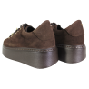 Sneakersy Damskie Karino 5815 Skóra Brązowe Zamszowe Czekoladowe
