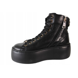 BOTKI SNEAKERSY CARINII B9254 SKÓRA CZARNE LICO
