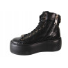 BOTKI SNEAKERSY CARINII B9254 SKÓRA CZARNE LICO