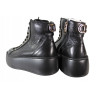 BOTKI SNEAKERSY CARINII B9254 SKÓRA CZARNE LICO