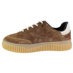 Półbuty Sneakersy Damskie Goodin GD-XF-199 Skóra Brązowe Zamszowe