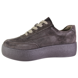 Półbuty Sneakersy Damskie Goodin GD-XF-210 Skóra Brąz Zamsz Czekoladowe