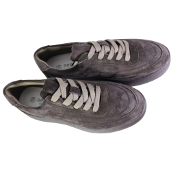Półbuty Sneakersy Damskie Goodin GD-XF-210 Skóra Brąz Zamsz Czekoladowe