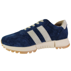 Półbuty Sneakersy Damskie Goodin GD-LX1080 Skóra Granatowe Zamszowe