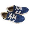 Półbuty Sneakersy Damskie Goodin GD-LX1080 Skóra Granatowe Zamszowe