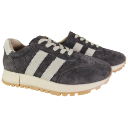 Półbuty Sneakersy Damskie Goodin GD-LX1080 Skóra Brąz Zamsz Czekoladowe