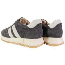 Półbuty Sneakersy Damskie Goodin GD-LX1080 Skóra Brąz Zamsz Czekoladowe