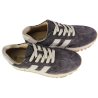 Półbuty Sneakersy Damskie Goodin GD-LX1080 Skóra Brąz Zamsz Czekoladowe